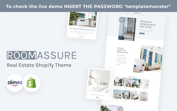 RoomAssure – Shopify for Real Estate Company Theme Shopify Theme