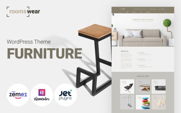 Roomswear – Furniture WordPress Elementor Theme WordPress Theme
