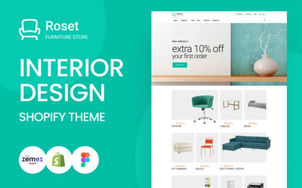 Roset – Responsive Furniture and Interior Design Shopify Theme