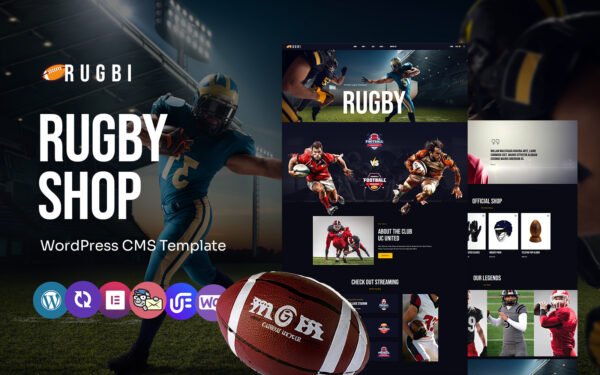 Rugbi – Football And Sport Clubs Multipurpose WordPress Elementor Theme WordPress Theme