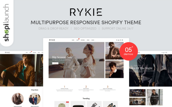 Rykie – Multipurpose Responsive Shopify Theme