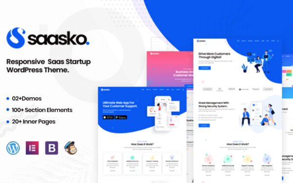 Saasko – Saas Startup WordPress Theme