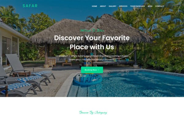 Safar – Tour and Travel Agency WordPress Theme