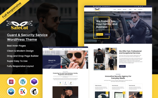 Safecot – Guard & Security Service Wordpress Theme WordPress Theme