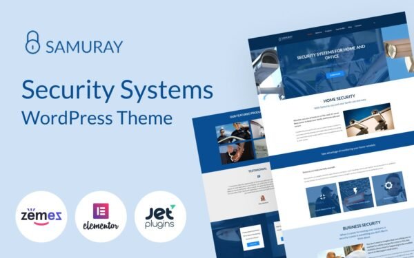 Samuray – Elementor-based security WordPress Theme