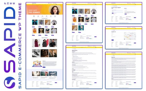 Sapid WordPress eCommerce Theme – FREE WooCommerce Theme