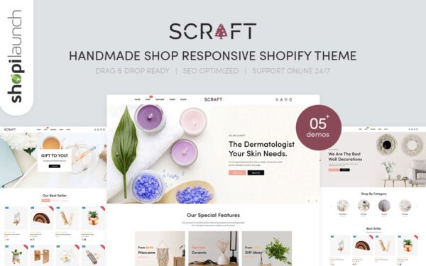 Scraft – Handmade Shop Responsive Shopify Theme