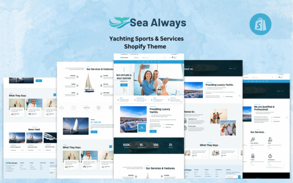 Sea Always – Yachting & Water Sports Services Shopify Theme