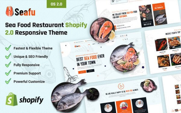 Seafu – Sea Food and Restaurant Shopify Theme