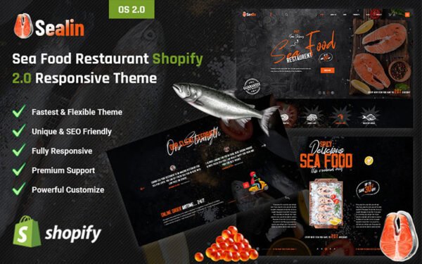 Sealin – Sea Food Restaurant Shopify 2.0 Responsive Theme Shopify Theme