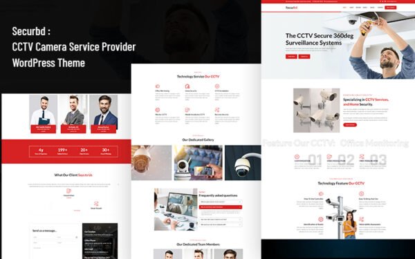 Securbd – CCTV Camera Service Provider WordPress Theme