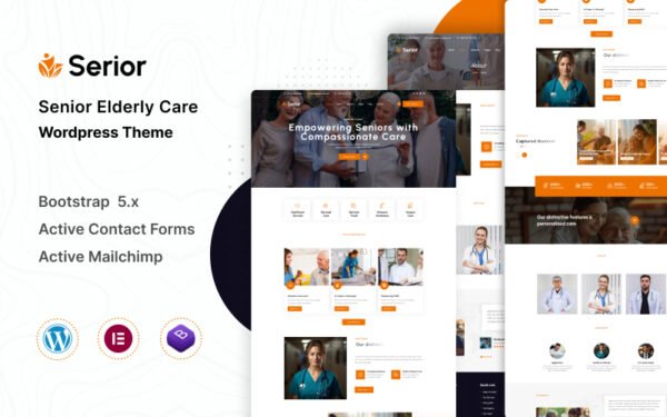Serior – Senior Elderly Care Wordpress Theme WordPress Theme