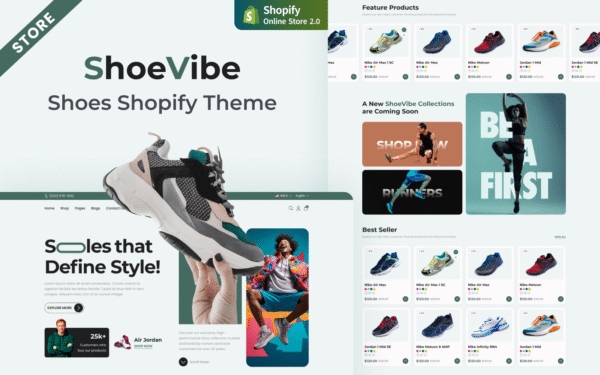 Shoe Vibe UI – Fashionable Shoes Store Shopify Theme