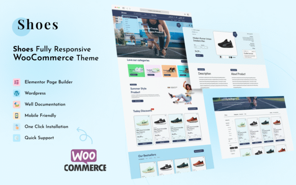 Shoes – Shoe Store Elementor WordPress Theme WooCommerce Theme