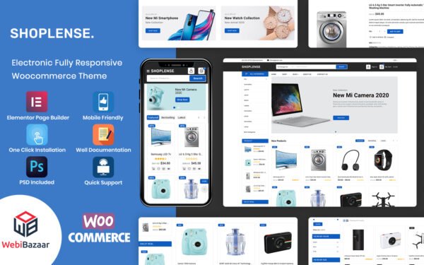 Shoplense – Electronics Premium WooCommerce Theme