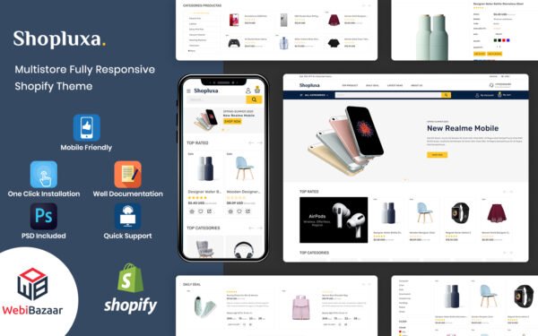 Shopluxa – Multipurpose Premium Shopify Website Template Shopify Theme