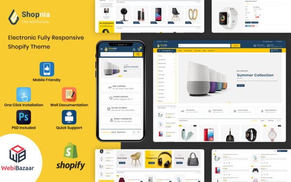 Shopnia – Multipurpose Premium Shopify Template Shopify Theme