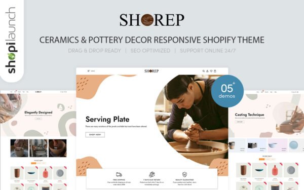 Shorep – Ceramics & Pottery Decor Responsive Shopify Theme