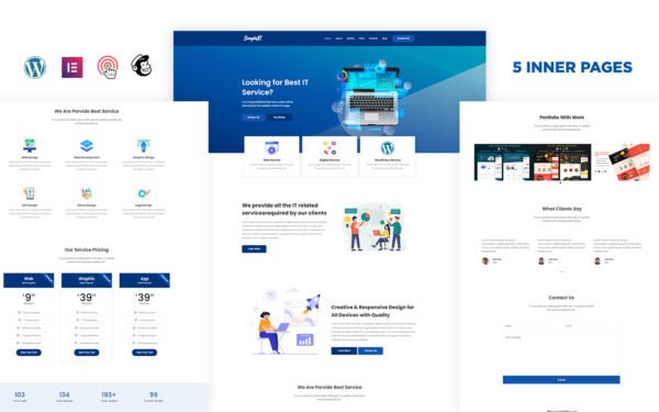 Simpleit – IT Solutions & Business Service WordPress Theme