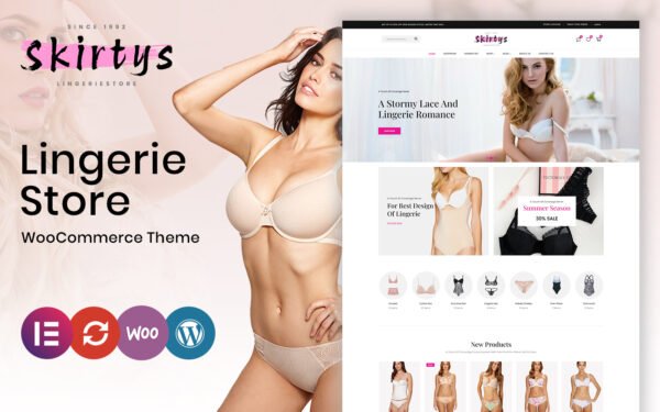 Skirtys – Lingerie and Adult Store Elementor WooCommerce Theme