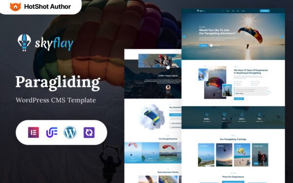 Skyflay – Paragliding, Skydiving And Adventure WordPress Theme