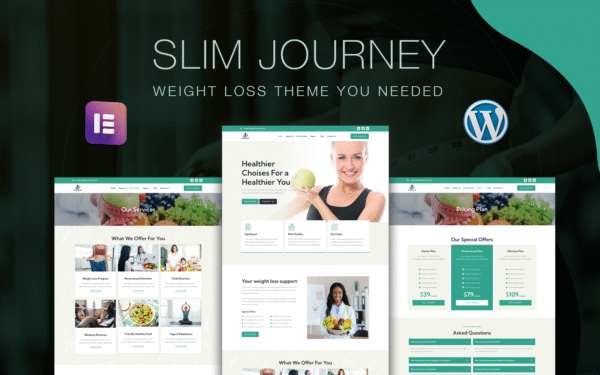 Slim Journey – Minimal & Modern Weight Loss Theme WordPress Theme