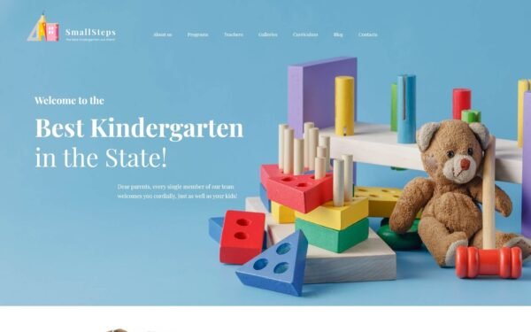SmallSteps – Kindergarten Responsive WordPress theme WordPress Theme