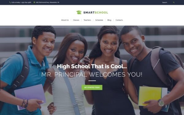 Smart School – High School Education Responsive WordPress Theme