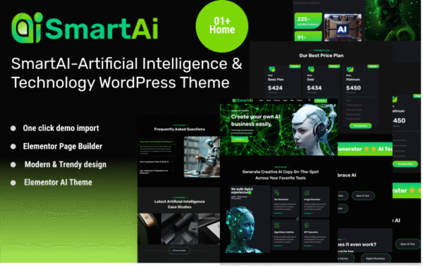 SmartAI-Artificial Intelligence & Technology WordPress Theme