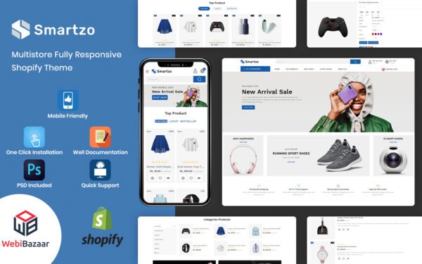 Smartzo – Premium Multi-Purpose Shopify Template Shopify Theme