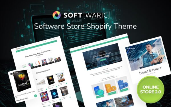 Soft Waric – Software Online Store 2.0 Responsive Shopify Theme