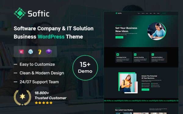 Softic – Software Company & IT Solution Business WordPress Theme