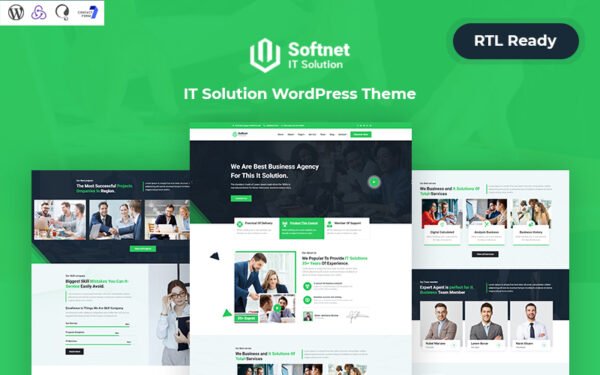 Softnet – IT Solution Company Responsive WordPress Theme