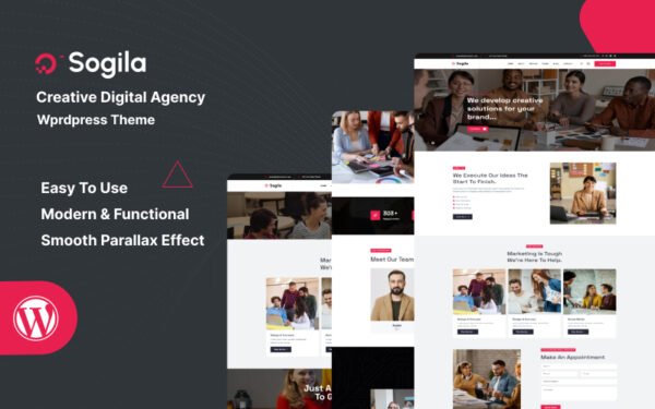 Sogila – Creative Digital Agency Wordpress Theme WordPress Theme