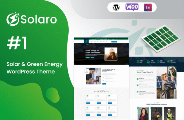 Solaro – Solar and Green Energy WordPress Theme