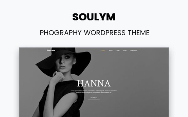 Soulym – Photography Multipurpose Modern WordPress Elementor Theme WordPress Theme