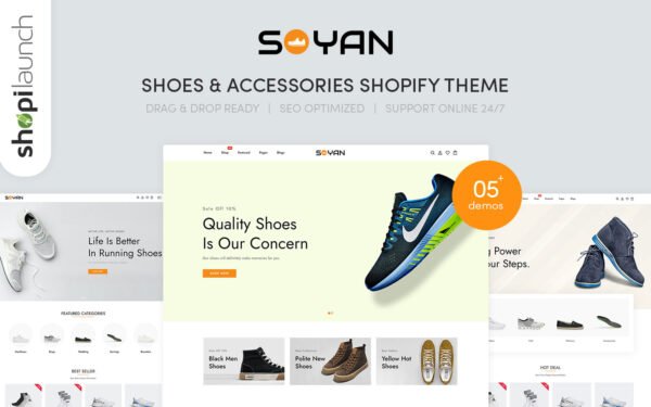 Soyan – Shoes & Accessories Responsive Shopify Themev