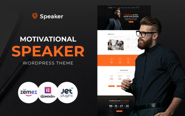 Speaker – Life Coach WordPress Theme