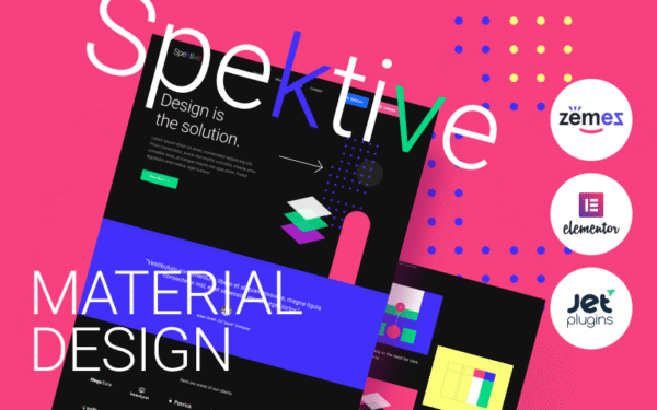 Spektive – Legible And Neat Material Design WordPress Theme