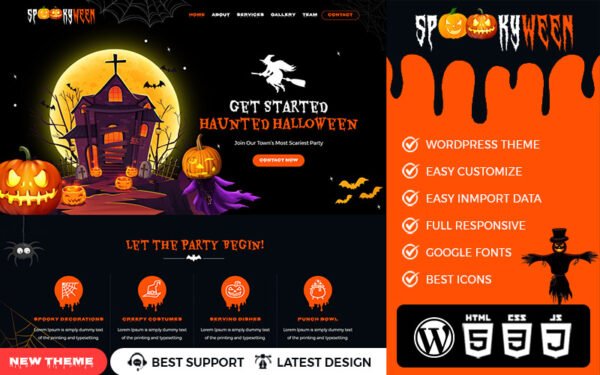 SpookyWeen – A Halloween WordPress Premium Theme WordPress Theme