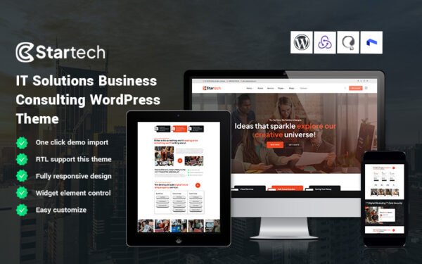 Startech – IT Solutions Business Consulting WordPress Theme
