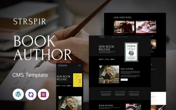 Strspir – Book Author Multipurpose Responsive WordPress Theme