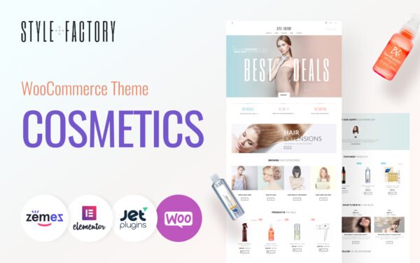 Style Factory – Hair Care & Hair Styling WooCommerce Theme