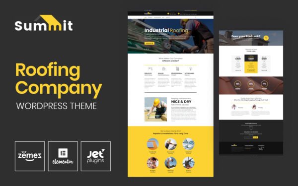 Summit – Roofing Responsive WordPress Theme