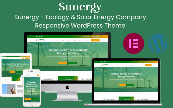 Sunergy – Ecology & Solar Energy Company Responsive WordPress Theme