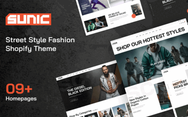 Sunic – Street Style Fashion Shopify Theme