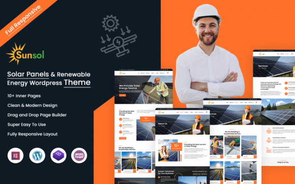 Sunsol – Solar Panels & Renewable Energy WordPress Theme
