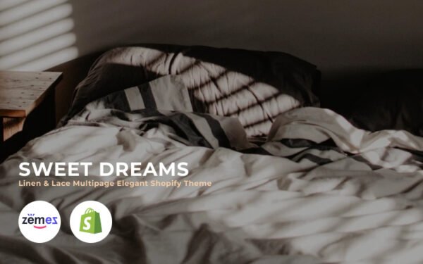 Sweet Dreams – Linen & Lace Multipage Elegant Shopify Theme