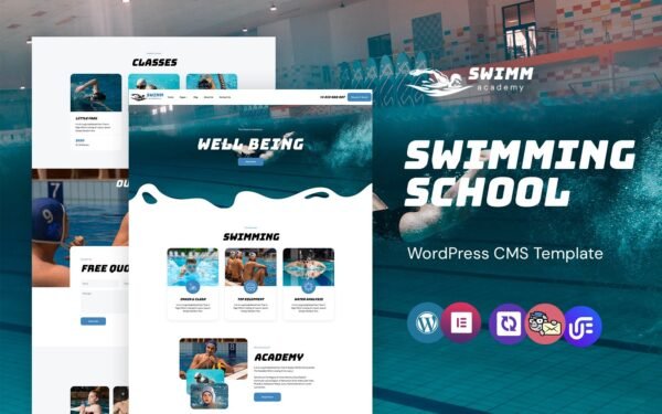 Swimm – Swimming Academy WordPress Elementor Theme WordPress Theme