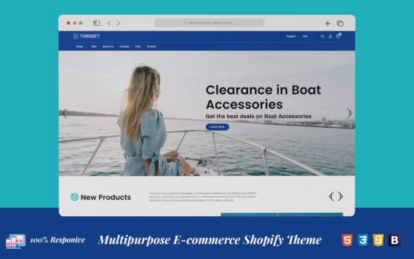 Target Fishing Cruise – Online Ticket Shopify OS 2.0 Theme Shopify Theme
